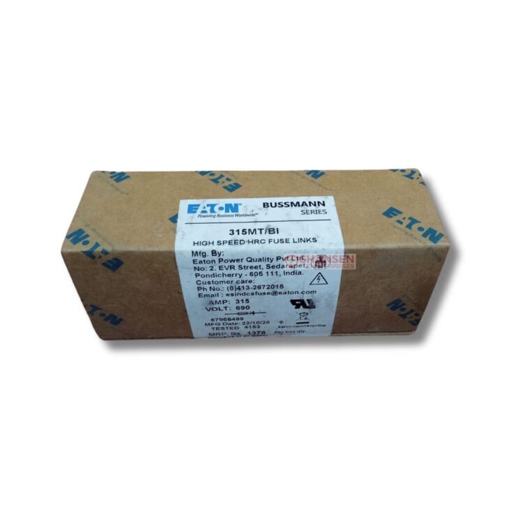 Eaton Bussmann 315MT/BI High-Speed Fuse Links 315A 690V Box Packaging Made in India