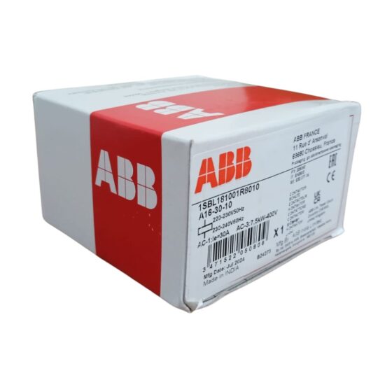 ABB A16-30-10 Contactor Official Box Packaging – 220-230V 50Hz / 230-240V 60Hz – Industrial Products India