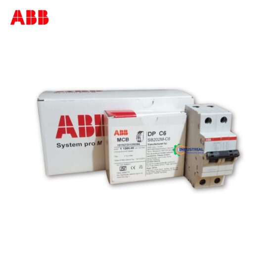 ABB SB202M-C6 2P 6A Miniature Circuit Breaker with Complete Box Packaging - Industrial Products India