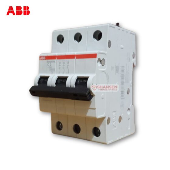 ABB SH203M-C2 2A 3-Pole Miniature Circuit Breaker for industrial electrical protection