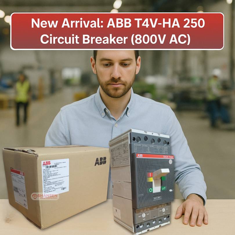 ABB T4V-HA 250 Circuit Breaker 800V AC with packaging, available at Industrial Products Marketplace India