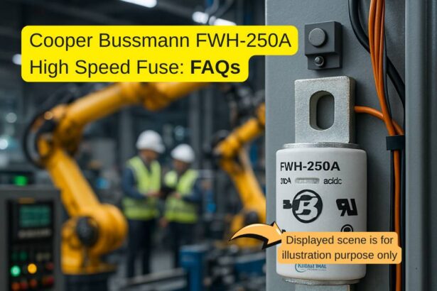 Cooper Bussmann FWH-250A High Speed Fuse visualized in an automation factory setup – Industrial Products India Marketplace