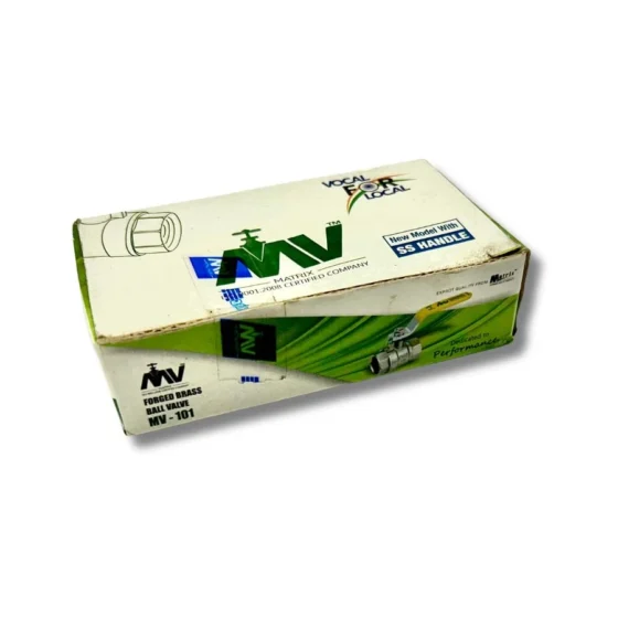 Matrix MV-101 Forged Brass Ball Valve Box with SS Handle Branding