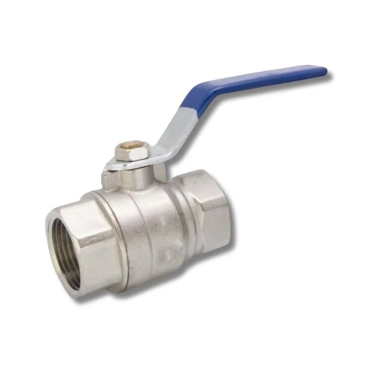Stainless Steel Ball Valve with Blue Handle - Industrial Products India
