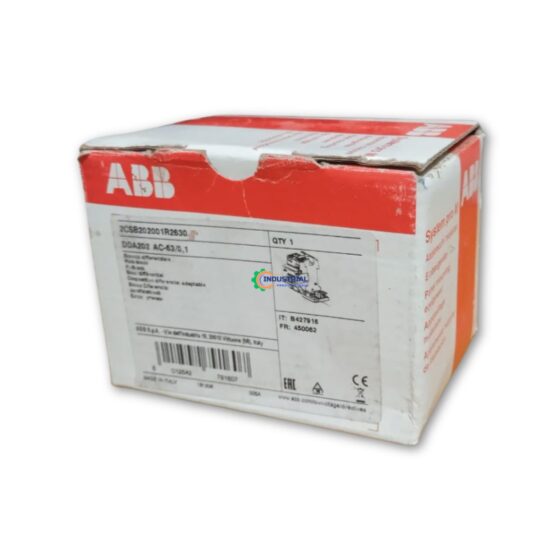 original packaging box of abb dda202 ac-63 0.1a rcd block listed by verified vendor on industrial products india marketplace