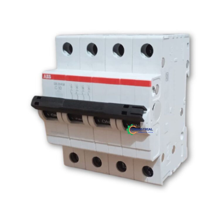 ABB SB204M-C10 4P 10A C-Type Miniature Circuit Breaker by Industrial Products India
