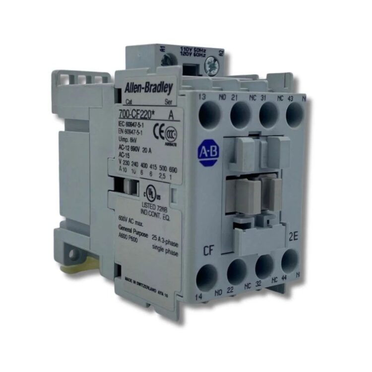 Allen Bradley 700-CF220 22E IEC Control Contactor with mechanically linked contacts