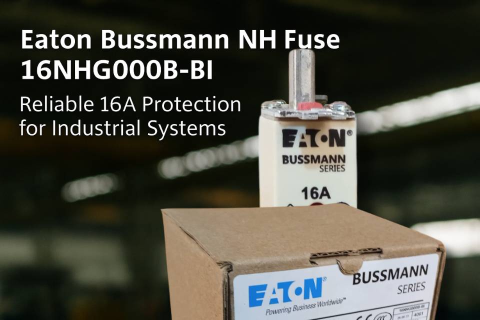 Featured image of Eaton Bussmann NH Fuse 16NHG000B-BI with box for industrial applications – Industrial Products India