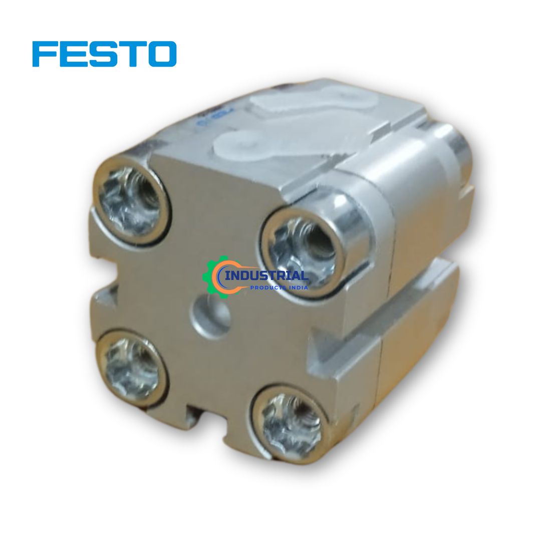 Rear view of Festo ADVU-25-25-A-P-A Compact Air Cylinder with mounting slots, available from verified vendor on Industrial Products India
