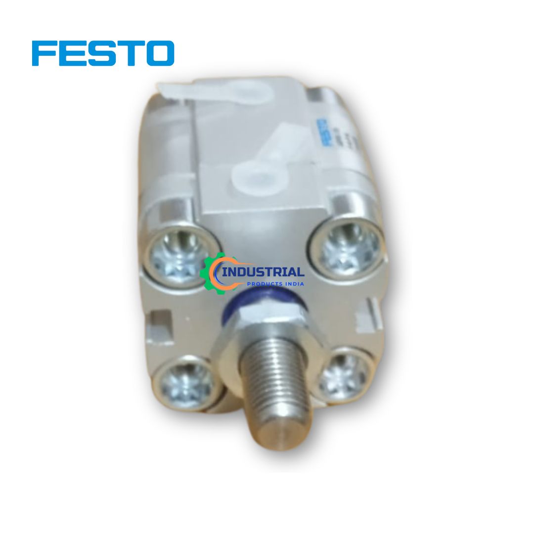 Front view of Festo ADVU-25-25-A-P-A pneumatic cylinder with external thread, listed by verified vendor on Industrial Products India marketplace