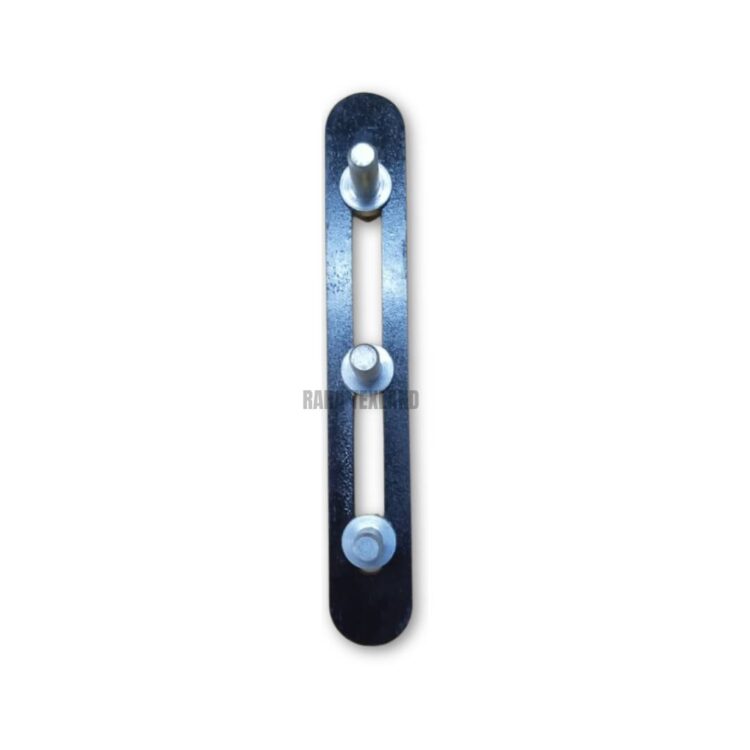 Front view of P3-1 model drafting top arm assembly pressure setting gauge with three steel pins on black base