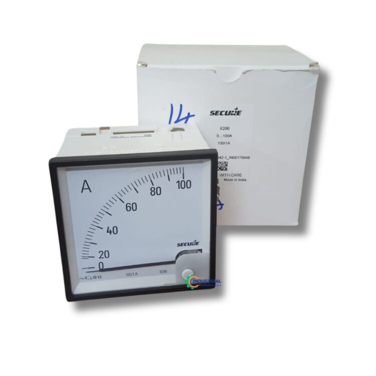 Secure IQ 96 Analogue Ammeter with Box – 0-100A Range | Verified Vendor India