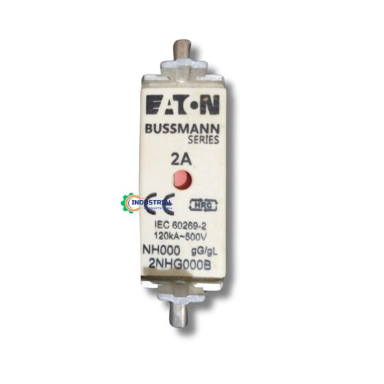 Eaton Bussmann Series 2NHG000B Low Voltage NH HRC Fuse, 2A, 500V, 120kA
